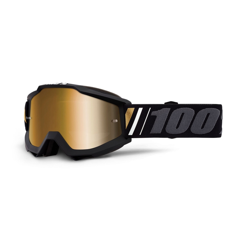 Motocross szemüveg 100% Accuri OFF (arany tükör plexiüveg)