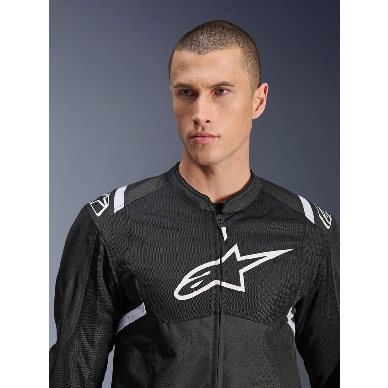 Alpinestars T-SPS Air V2 motoros kabát fekete-fehér