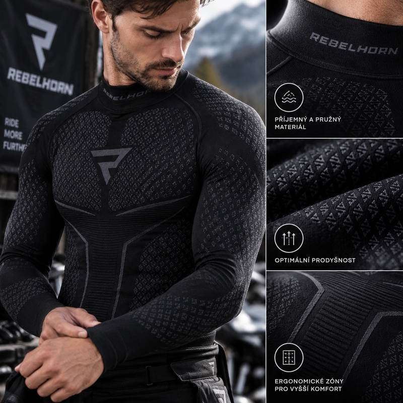 Rebelhorn Therm II termopóló fekete-szürke