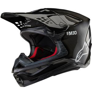 Motokrosová helma Alpinestars Supertech S-M10 Solid FIM2 černá