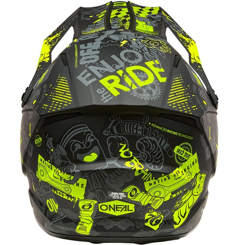 Motokrosová helma O´Neal 1SRS Vibrant matná černo-fluo žlutá