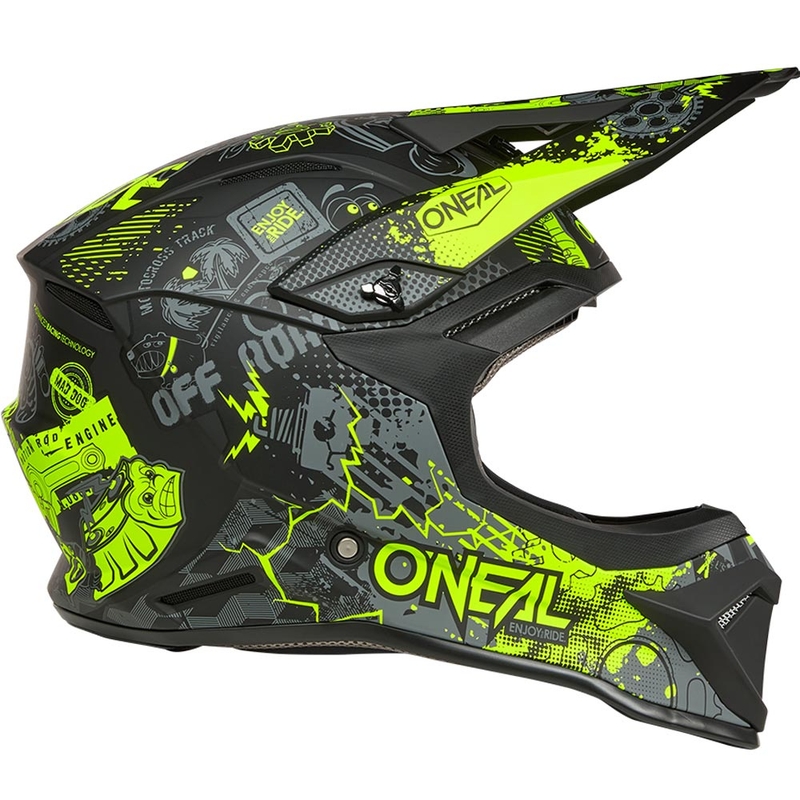 Motokrosová helma O´Neal 1SRS Vibrant matná černo-fluo žlutá