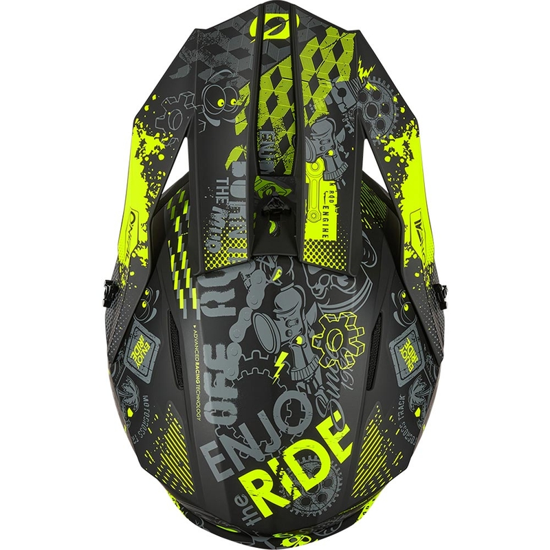 Motokrosová helma O´Neal 1SRS Vibrant matná černo-fluo žlutá