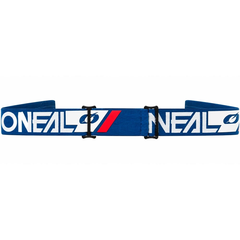 Motokrosové brýle O´Neal B-55 Cram modro-bílé se zrcadlově modrým plexi