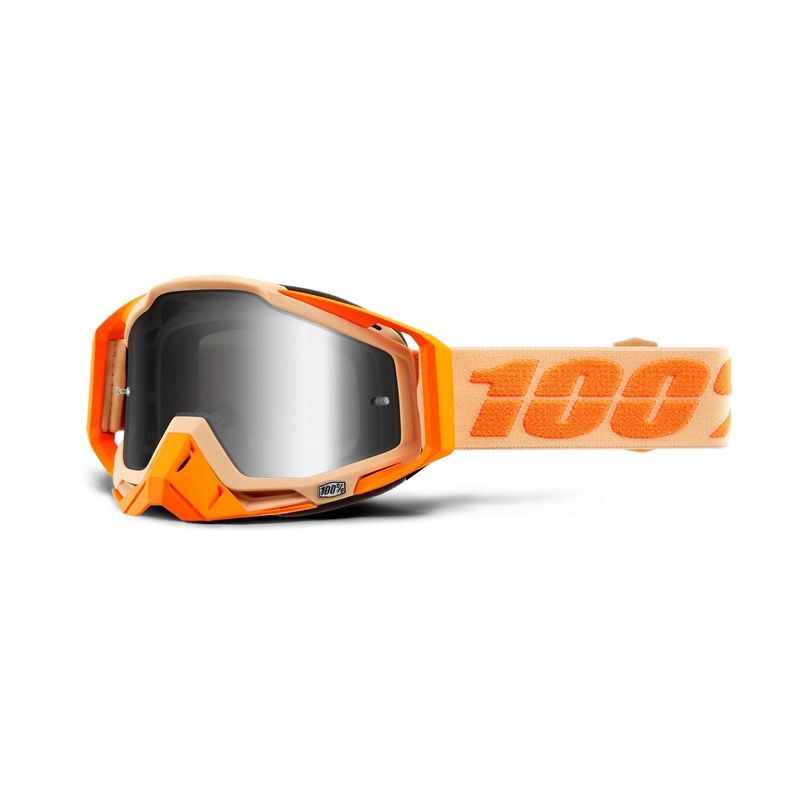 Motocross szemüveg 100% RACECRAFT Sahara (ezüst tükör plexiüveg)