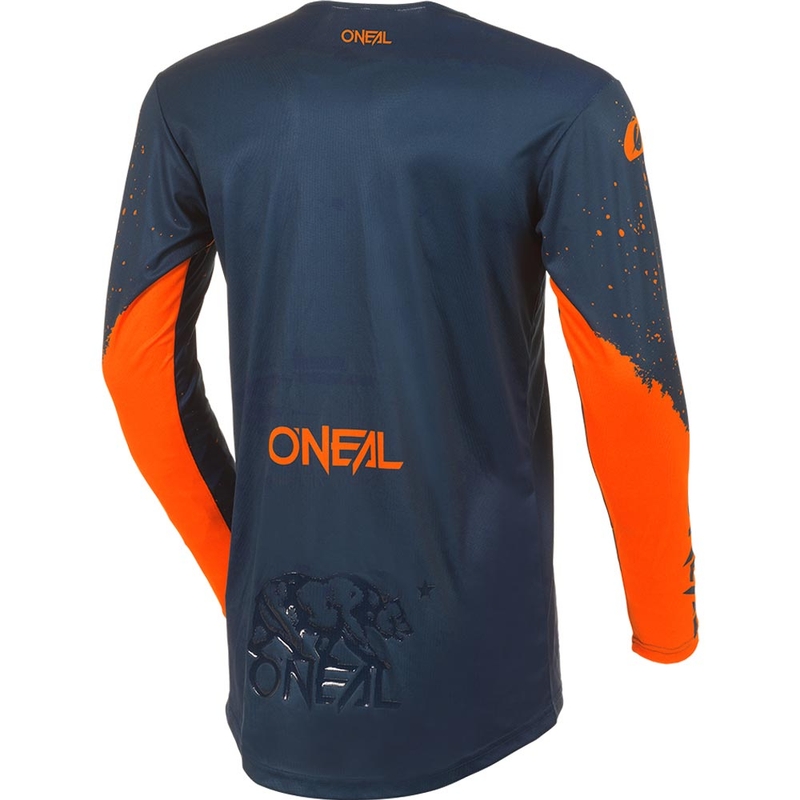 Motokrosový dres O'Neal Mayhem Paint modro-oranžový