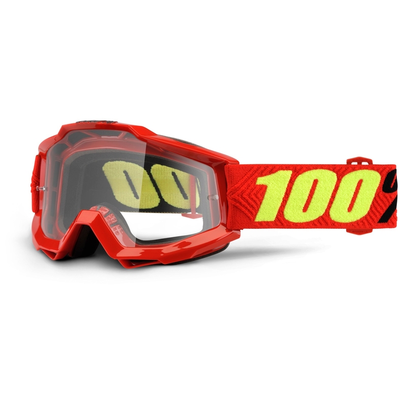 Motocross szemüveg 100% Accuri OTG Saarinen (átlátszó szemellenző)