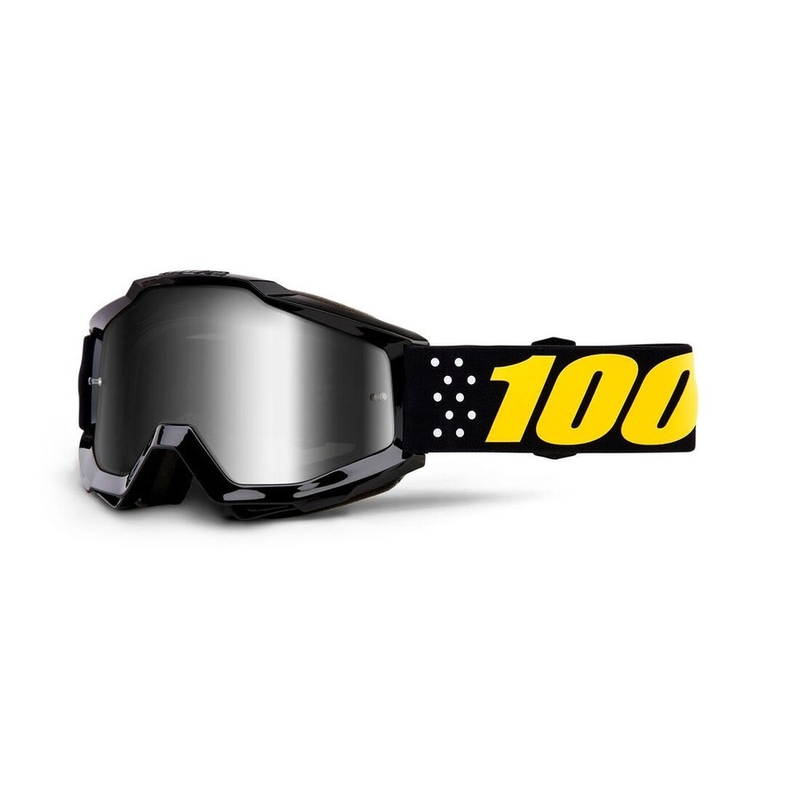Gyermek Motocross szemüveg 100% Accuri pisztoly (ezüst tükör plexiüveg)