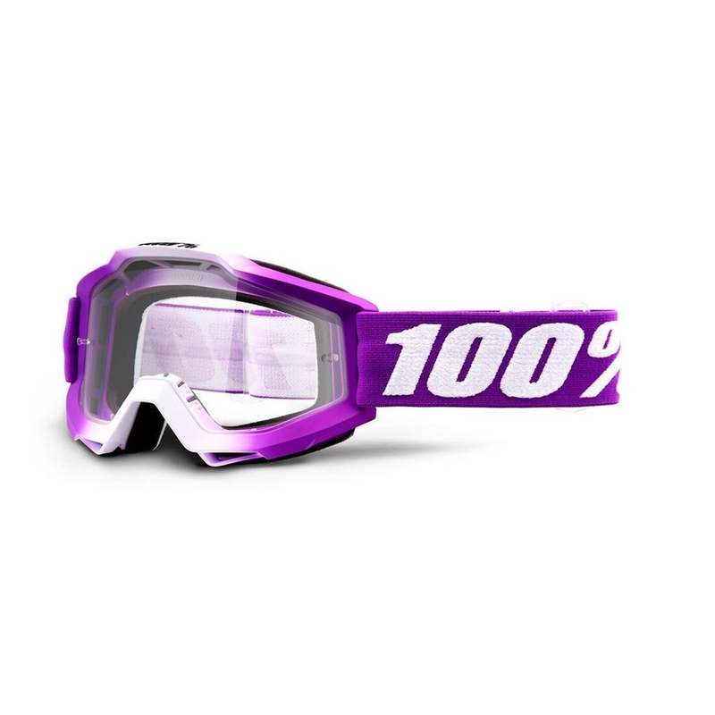 Gyerek motocross szemüveg 100% Accuri Framboise (átlátszó plexiüveg)