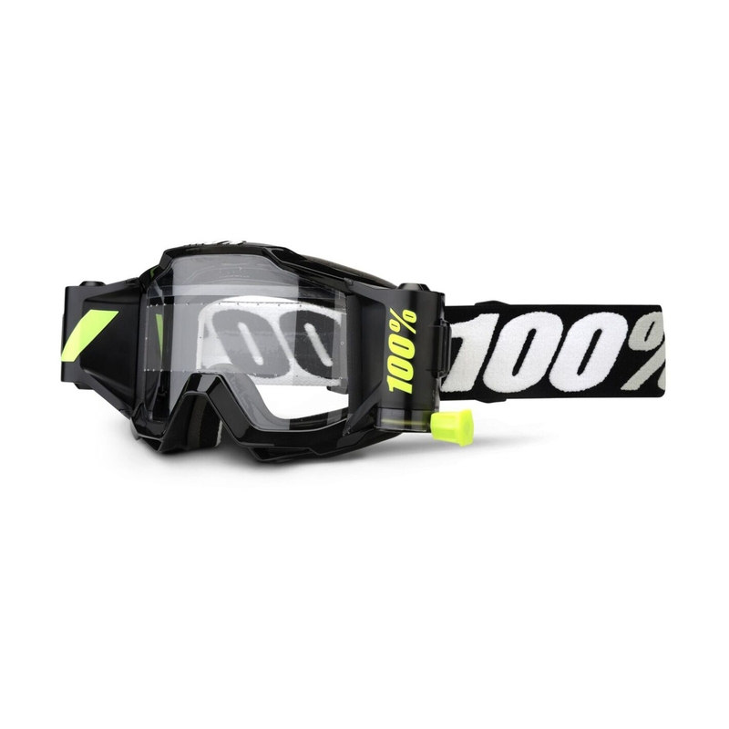 Gyerek motocross szemüveg 100% Accuri Előrejelzés fekete (tiszta plexi)