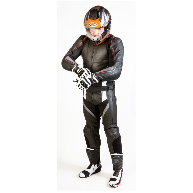 Ózon Volt motorkerékpár kabát fekete-fehér akció kiárusítás