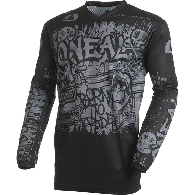 Motokrosový dres O'Neal Element Rancid černo-šedý
