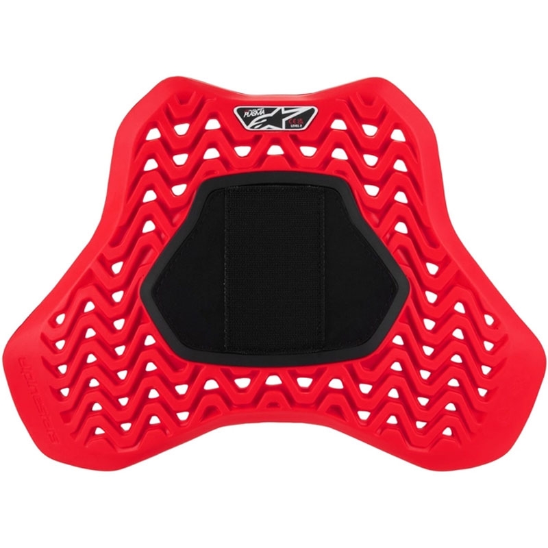 Alpinestars Nucleon Plasma Racing mellkasprotektor tépőzárral piros-fekete