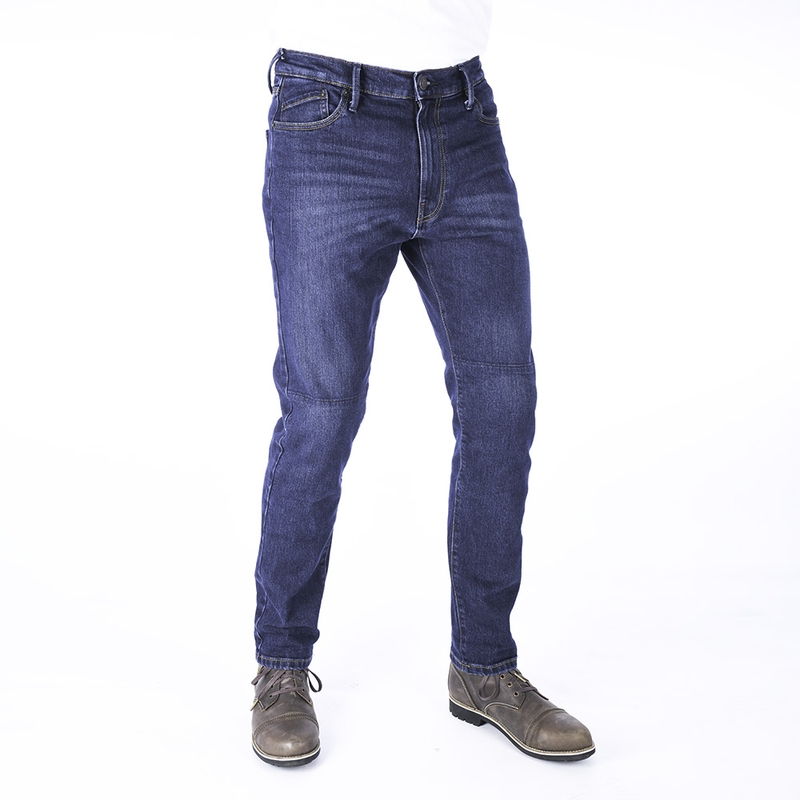 Rövidített motoros farmer Oxford Original Approved Slim Fit mosott kék akció kiárusítás