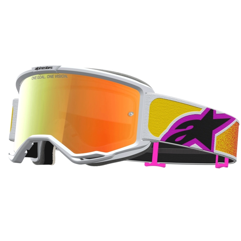 Motokrosové brýle Alpinestars Vision 5 Drag oranžovo-červené