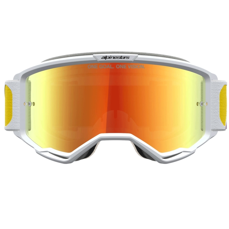 Motokrosové brýle Alpinestars Vision 5 Drag oranžovo-červené