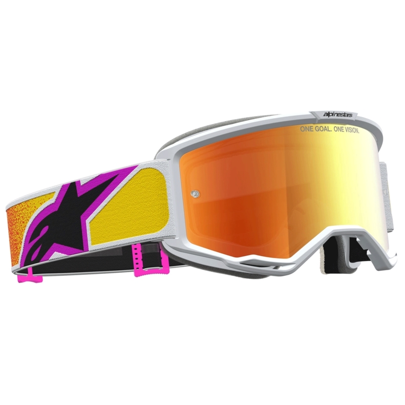 Motokrosové brýle Alpinestars Vision 5 Drag oranžovo-červené