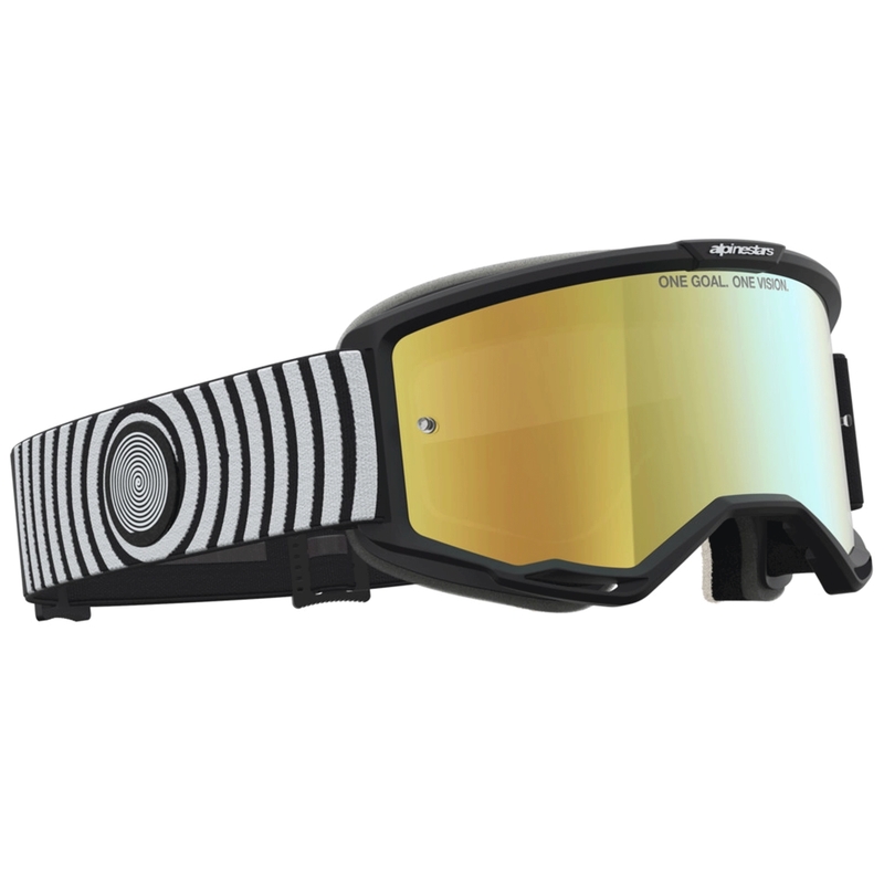 Motokrosové brýle Alpinestars Vision 5 Hone černo-bílé