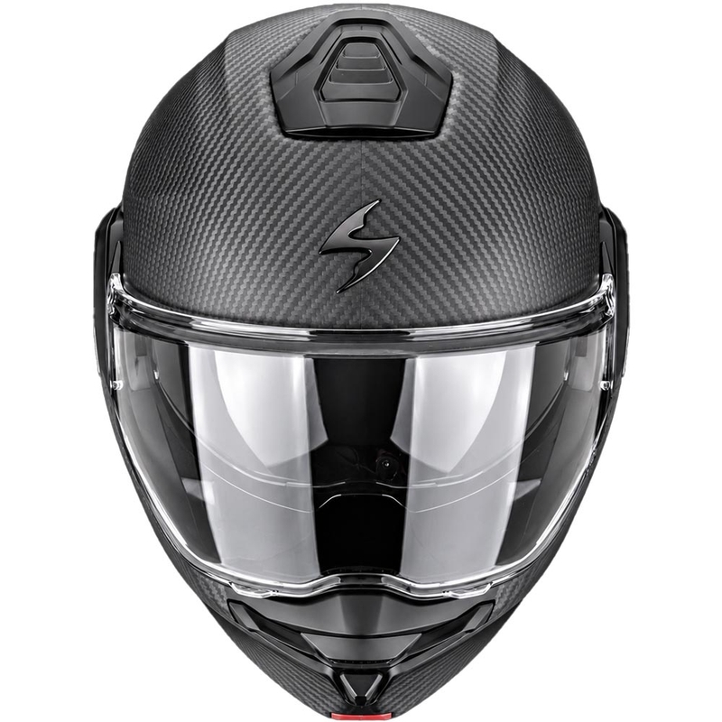Překlápěcí helma na motorku Scorpion EXO-TECH II Carbon Solid matná černá