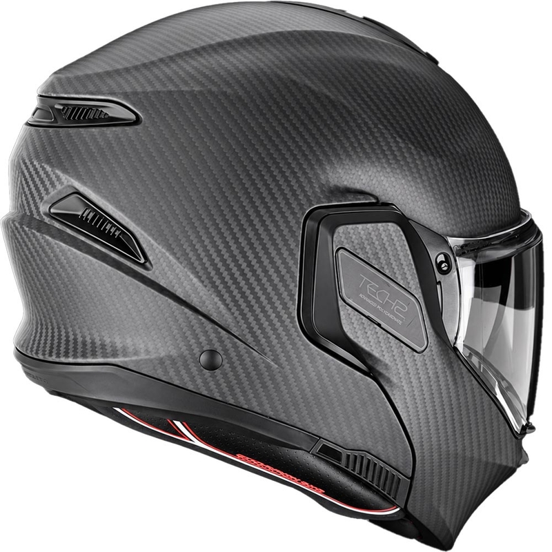 Překlápěcí helma na motorku Scorpion EXO-TECH II Carbon Solid matná černá