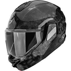 Překlápěcí helma na motorku Scorpion EXO-TECH II Onyx Carbon černá
