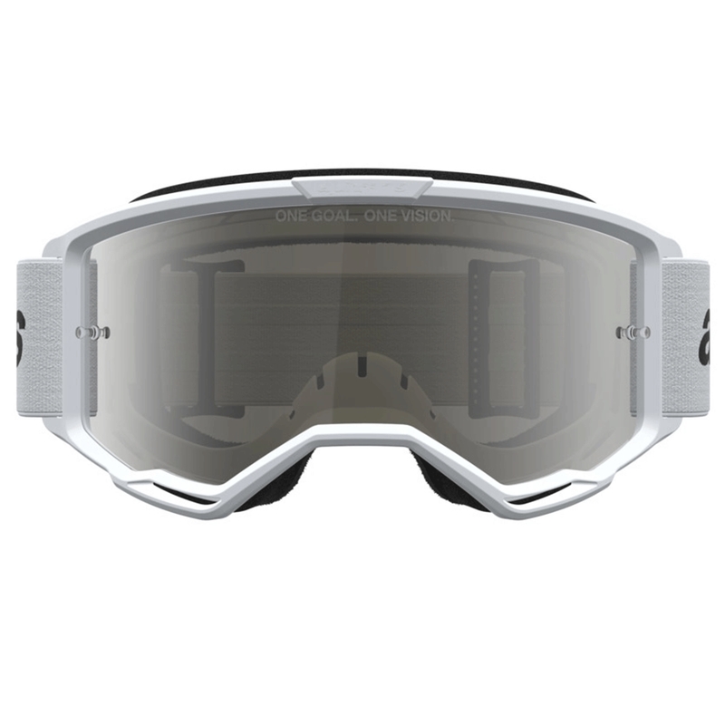 Motokrosové brýle Alpinestars Vision 3 Wordmark bílo-černé