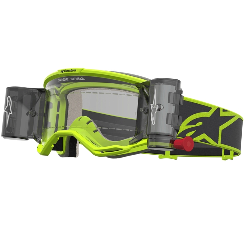 Motokrosové brýle Alpinestars Vision 5 Rora Roll-Off fluo žluto-černé