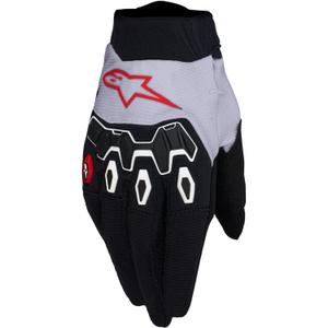 Motokrosové rukavice Alpinestars Full Bore V2 světle šeríkovo-černo-červené