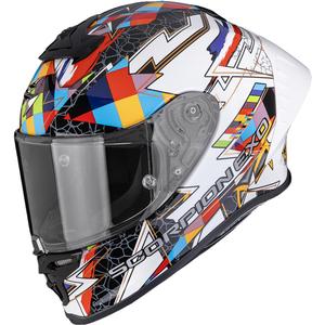 Integrální helma na motorku Scorpion EXO-R1 EVO II Air Pouls bílo-vícebarvená