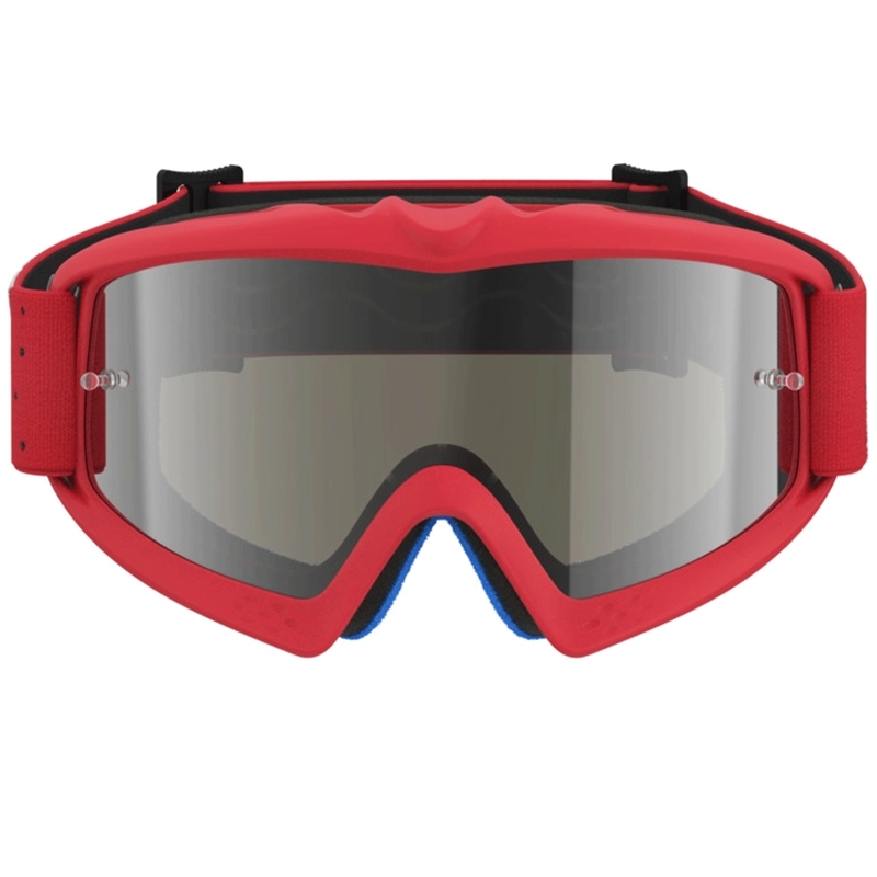 Dětské motokrosové brýle Alpinestars Vision Youth Vesta fluo červeno-chromové