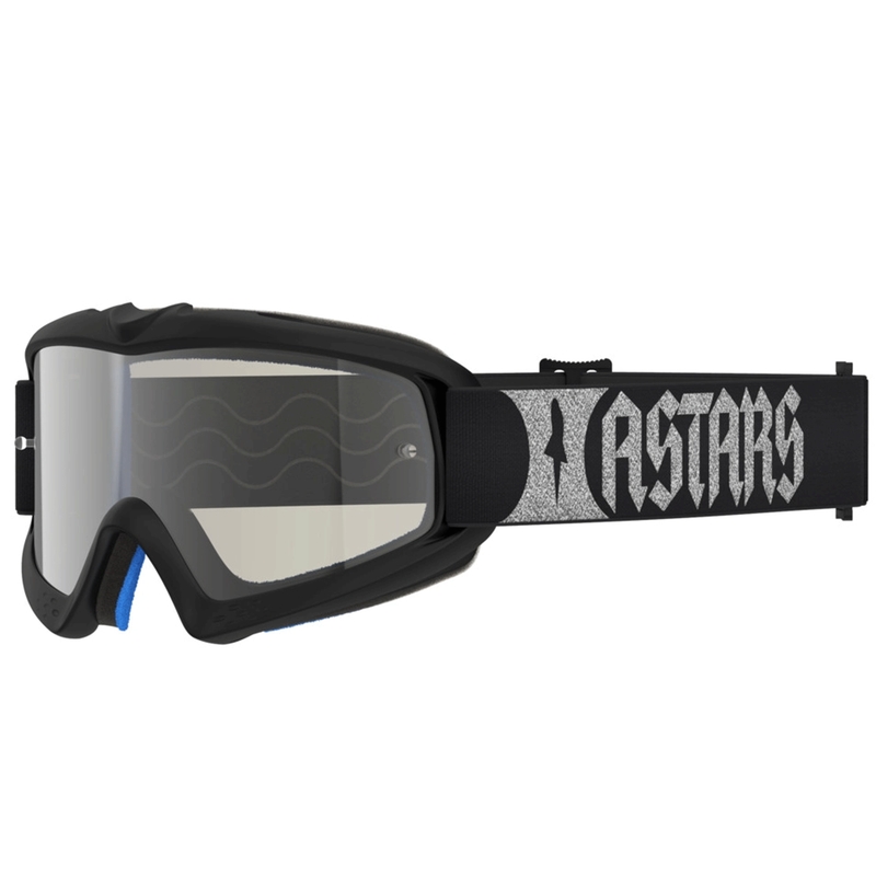 Dětské motokrosové brýle Alpinestars Vision Youth Atrox černo-stříbrné