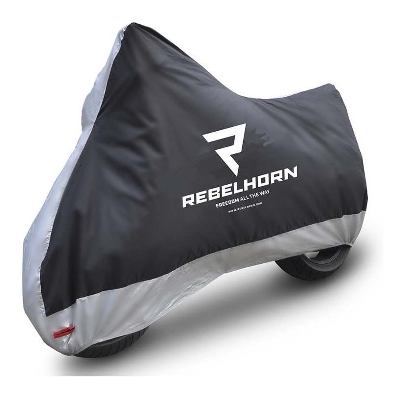 Rebelhorn Cover II motorkerékpár ponyva fekete-ezüst