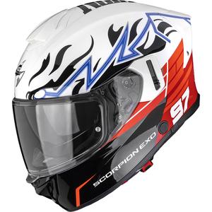 Integrální helma na motorku Scorpion EXO-530 Air JSK 97 bílo-červená