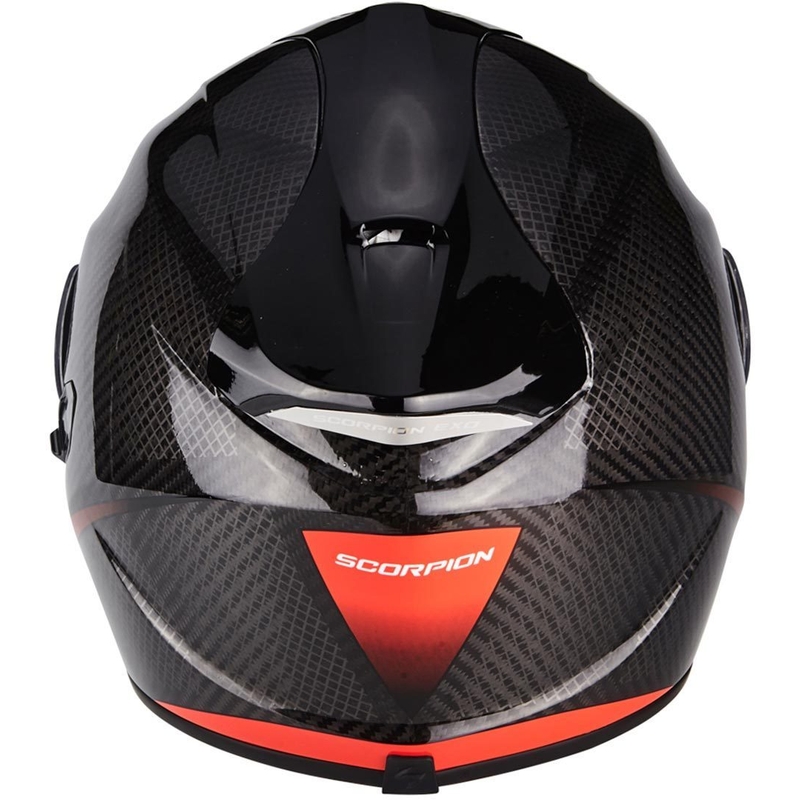 Beépített motoros sisak Scorpion Exo-1400 Air Carbon red