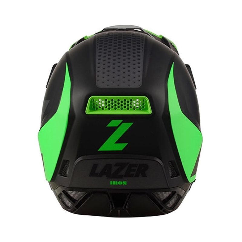Motocross sisak Lazer X9 Vasfekete-fluo zöld