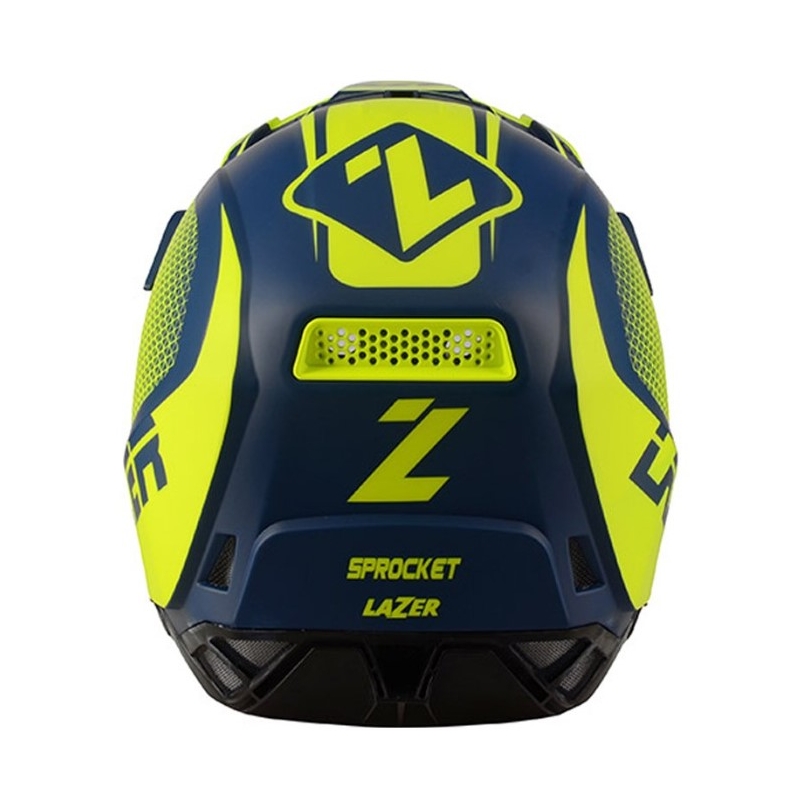 Motocross sisak Lazer X9 Lánckerék kék-fluo sárga