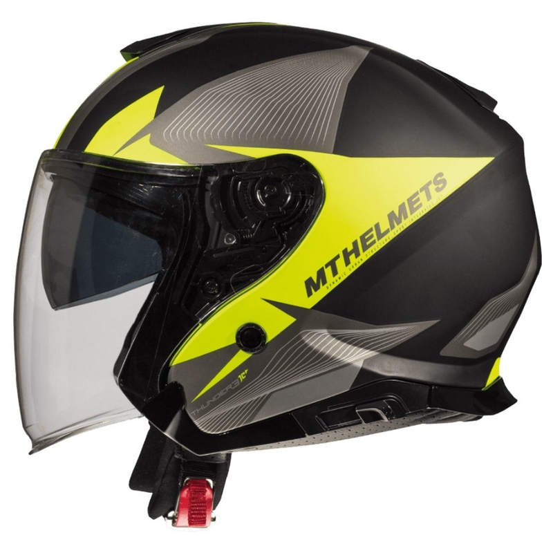 Mt Thunder 3 SV Wing nyitott kerékpár sisak fekete-szürke-fluo sárga eladó kiárusítás