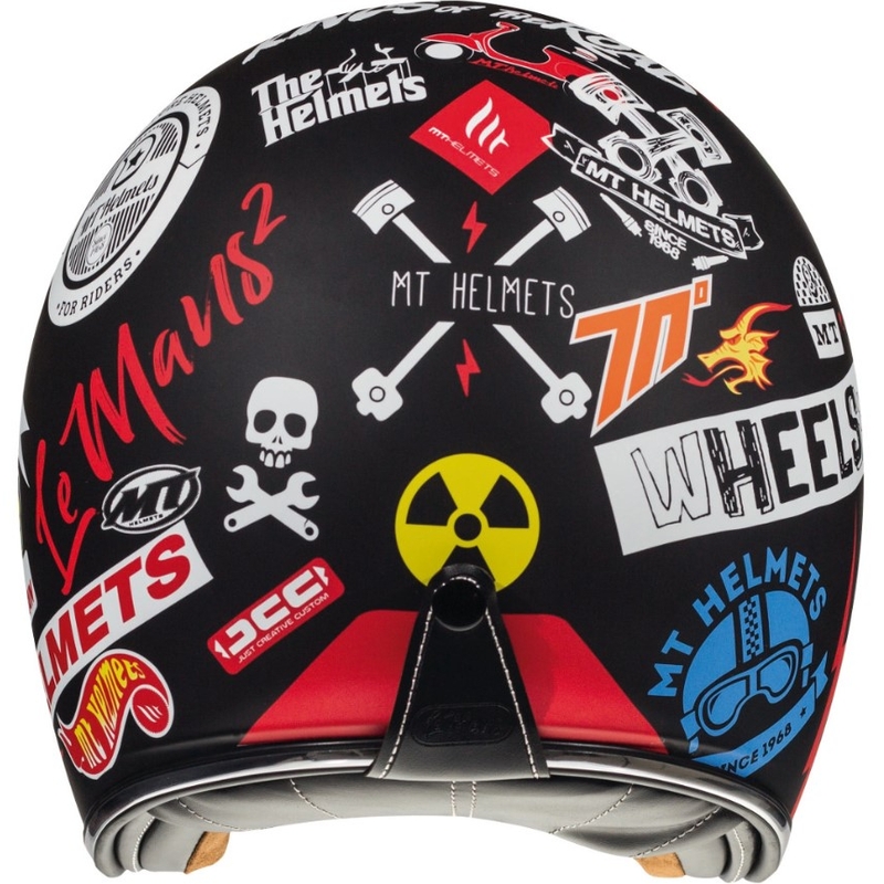Nyitott motoros sisak MT LeMans 2 SV Anarchia fekete matt