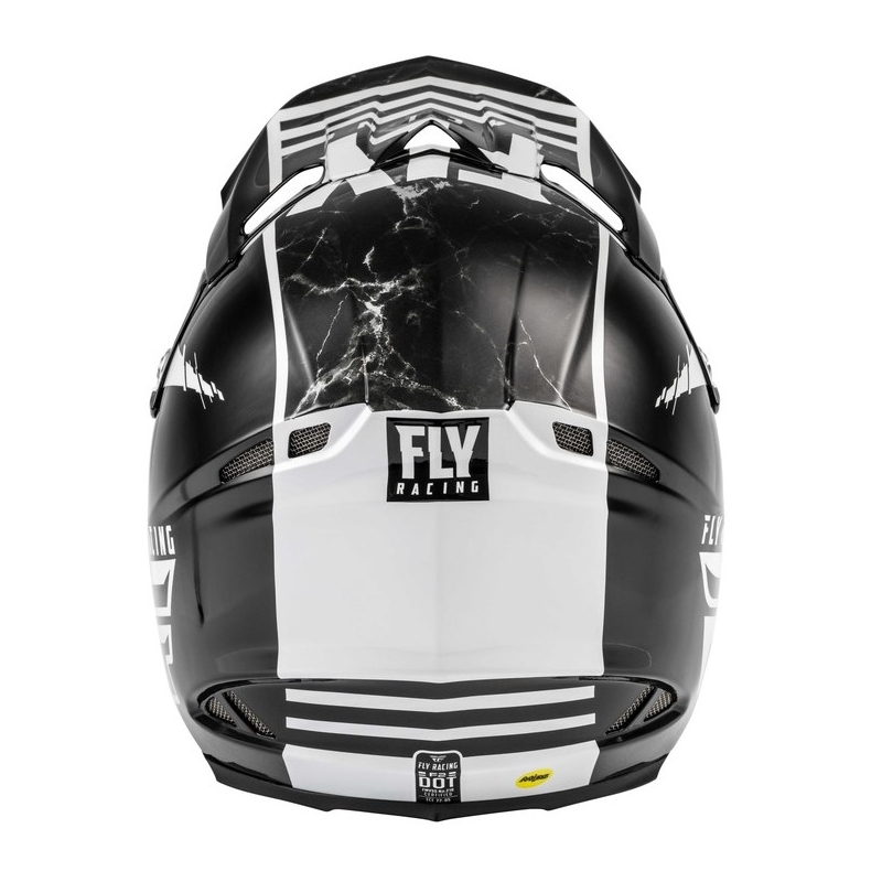 Motocross sisak FLY Racing F2 karbon gránit fehér-fekete-szürke