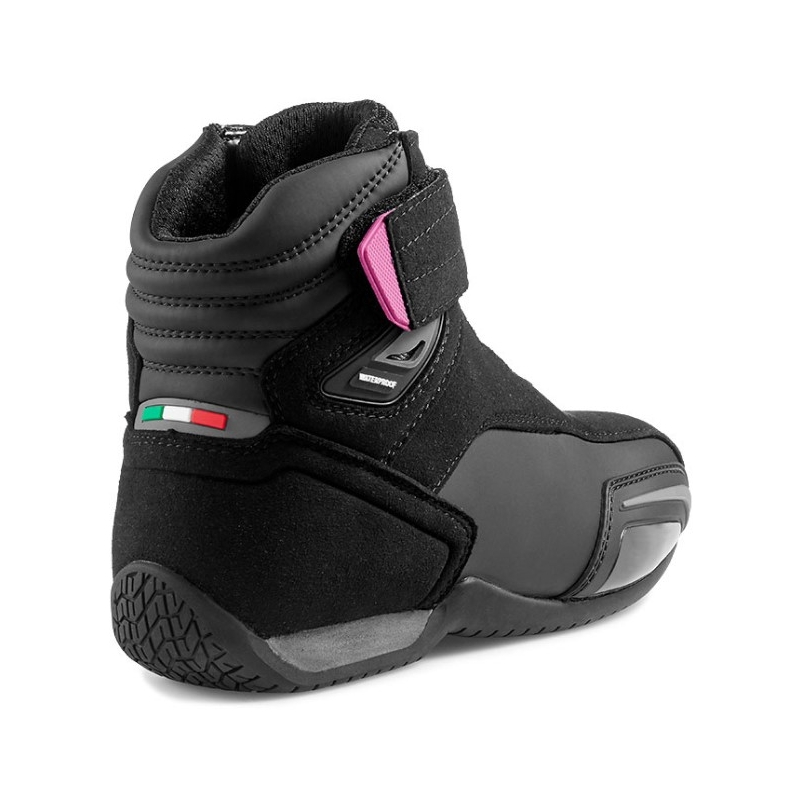 Női motoros cipők Stylmartin Vector WP fekete-rózsaszín akció