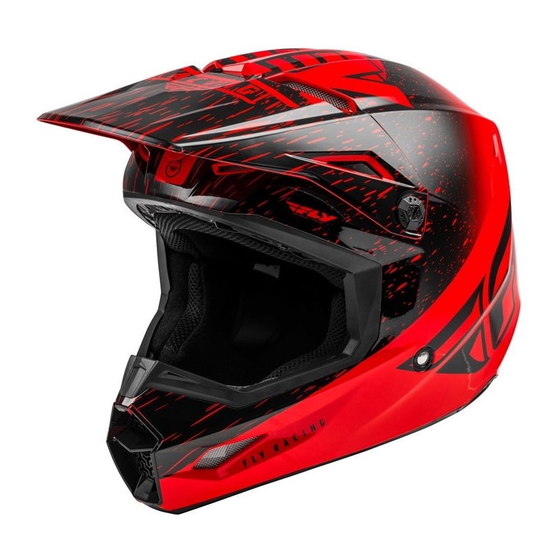 Motocross sisak FLY Racing Kinetic K120 piros-fekete
