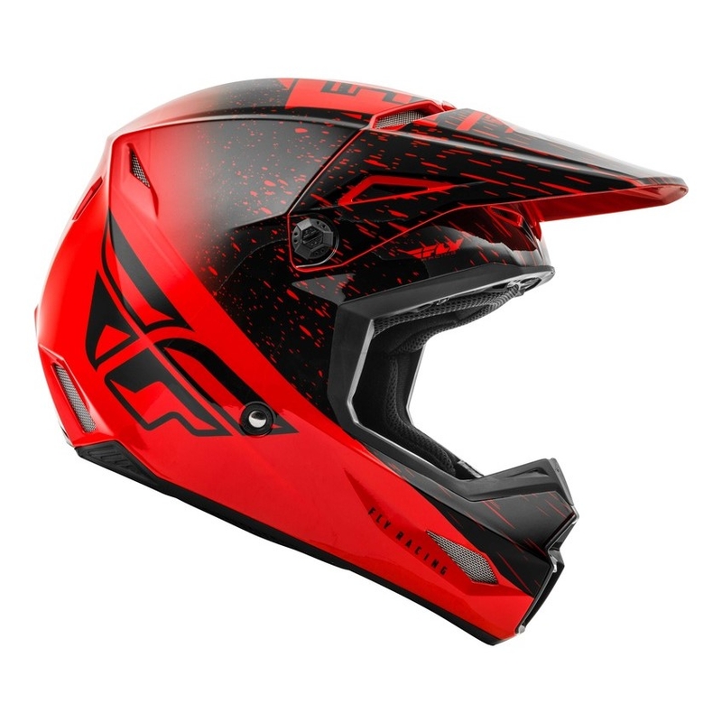 Motocross sisak FLY Racing Kinetic K120 piros-fekete
