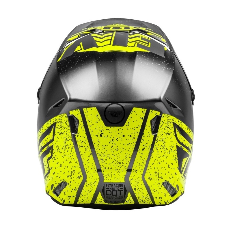 Motocross sisak FLY Racing Kinetic K120 fekete-szürke-fluo sárga