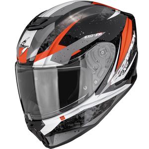 Dětská helma na motorku Scorpion EXO-JNR Air Tako černo-červená