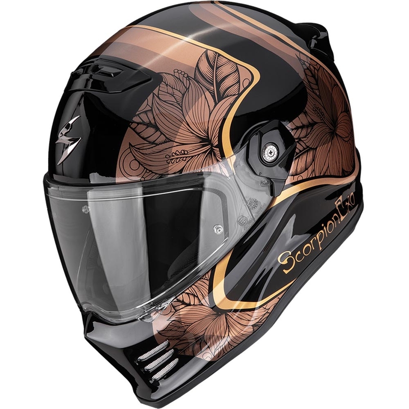 Integrální helma na motorku Scorpion Covert FX Ameria černo-zlatá