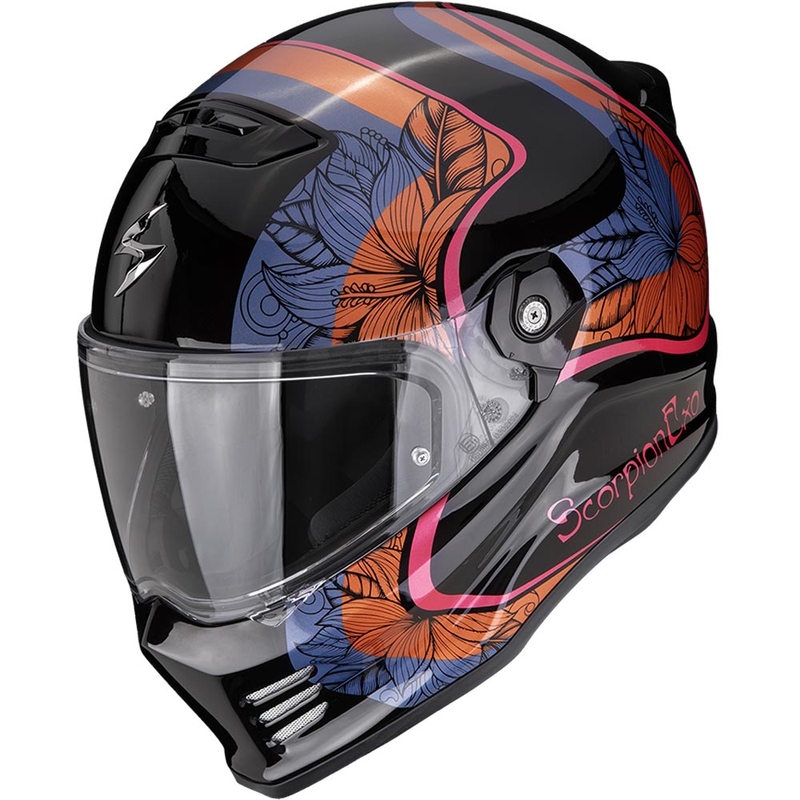 Integrální helma na motorku Scorpion Covert FX Ameria černo-oranžová
