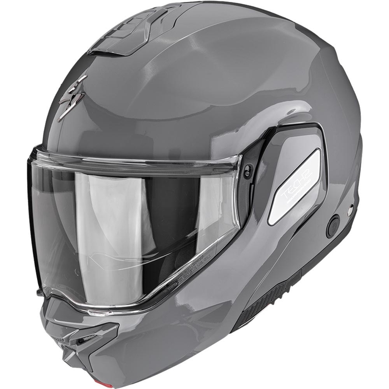 Překlápěcí helma na motorku Scorpion EXO-TECH II Solid cementově šedá