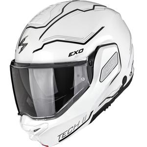 Překlápěcí helma na motorku Scorpion EXO-TECH II Dash bílo-stříbrno-černá