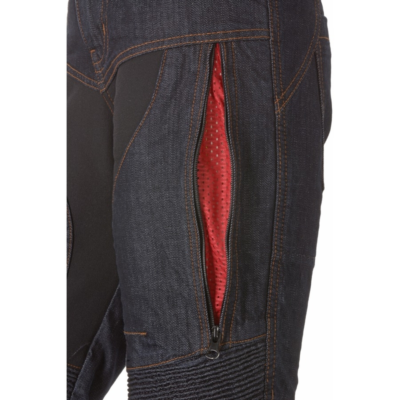 Női motoros farmer Ayrton Date kék akció