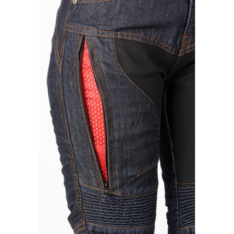 Női motoros farmer Ayrton Date kék akció